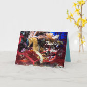 あなたの考えることタツノオトシゴ カード (黄色い花)