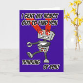 あなたの考えることロボットカード カード (黄色い花)