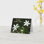 あなたの考えること今日! -中ブランク カード (黄色い花)