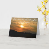 あなたの考えること宗教日没カード カード (黄色い花)