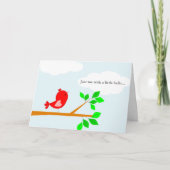 あなたの考えること少しこんにちは赤い鳥カード カード (正面)