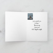 あなたの考えること感動的な遠ぼえのオオカミの月 カード (内部)