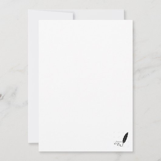 あなたの考えること挨拶状 カード (裏面)