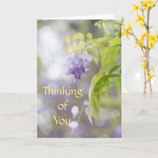 あなたの考えること挨拶状 カード (黄色い花)