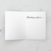 あなたの考えること挨拶状、美しい蘭 カード (内部)