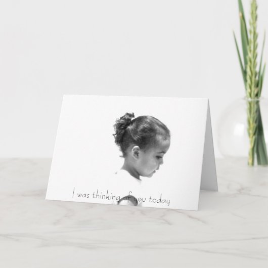 あなたの考えること挨拶 カード (正面)