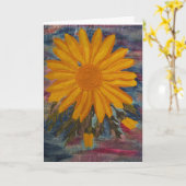 あなたの考えること晴れた日カード カード (黄色い花)