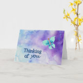 あなたの考えること水彩画のメッセージカード カード (黄色い花)