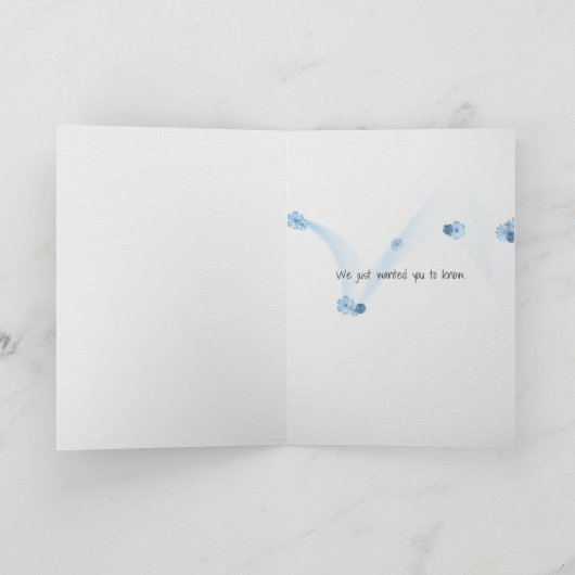 あなたの考えること猫が付いているバイク カード (内部)