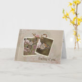 あなたの考えること蝶 カード (黄色い花)