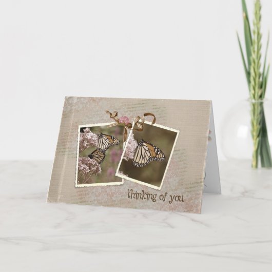 あなたの考えること蝶 カード (正面)