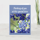 あなたの考えること野生の花の挨拶状 カード (正面)