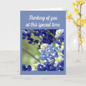 あなたの考えること野生の花の挨拶状 カード (黄色い花)