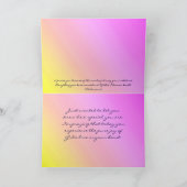 あなたの考えること青いアイリス カード (内部)