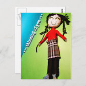 あなたの考えること8 Pk。 郵便はがき ポストカード (正面/裏面)