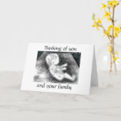 あなたの考えること、およびあなたの家族 カード (黄色い花)