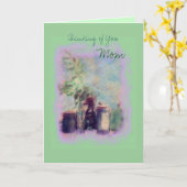 あなたの考えること、お母さん カード (黄色い花)