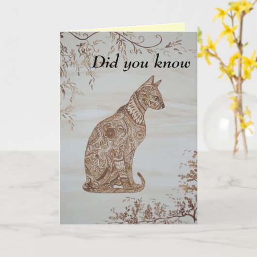 あなたの考えること カード (黄色い花)