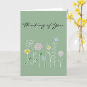 あなたの考えること カード (黄色い花)