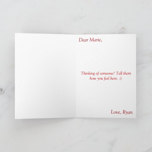 あなたの考えること カード (内部)