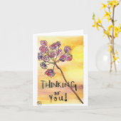 あなたの考えること カード (黄色い花)