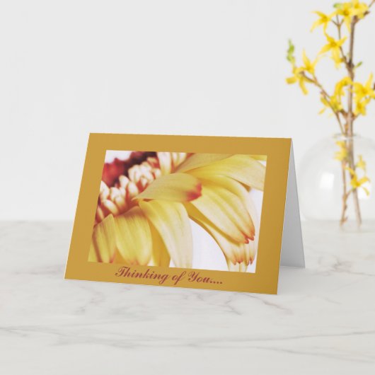あなたの考えること…. カード (黄色い花)