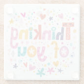 あなたの考えること ガラスコースター (裏面)