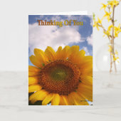 あなたの考えること、大きいデイジーカード カード (黄色い花)