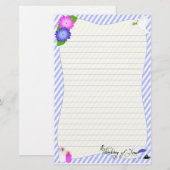 あなたの考えること-妖精 便箋 (正面/裏面)