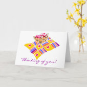 あなたの考えること-挨拶状 カード (黄色い花)