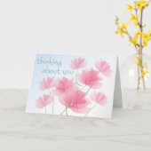 あなたの考えること-挨拶状 カード (黄色い花)