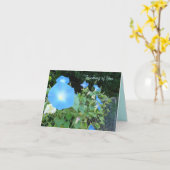 あなたの考えること…朝顔Notecard カード (黄色い花)