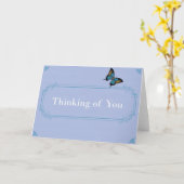 あなたの考えること-独身のな蝶 カード (黄色い花)