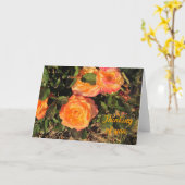 あなたの考えること: 珊瑚のバラ カード (黄色い花)