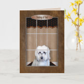 あなたの考えること-金落書き-窓 カード (黄色い花)