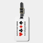 あなたの考えるな演劇の複写橋を上げて下さい ラゲッジタグ (正面縦)