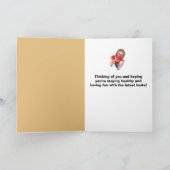 あなたの考えるファッショントレンドおもしろいコロナウイルス シーズンカード (内部)