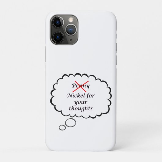 あなたの考えを聞かせて Penny/Nickel スマホケース Case-Mate iPhoneケース (裏)