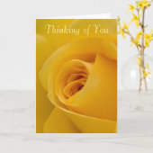 あなたの考えカード – 黄色のバラの花 カード (黄色い花)