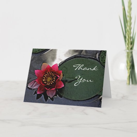 "あなたの考え深さは感謝された" (ロータス サンキューカード (正面)