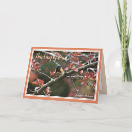 あなたの考え美しい鳥のグリーティングカード シーズンカード