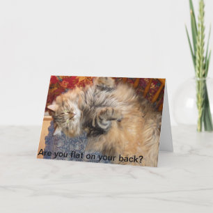 あなたの背部で平らですか。 Vanyaは助けることができます カード