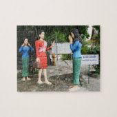 あなたの背部の後ろの顔の引き ジグソーパズル (横)