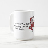 あなたの背部マグを離れた猿 コーヒーマグカップ (正面左)