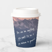 あなたの能力を疑わないインスピレーションのグラス 紙コップ (正面)