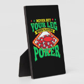 あなたの脚の遊トランプのポーカー フォトプラーク (側面)