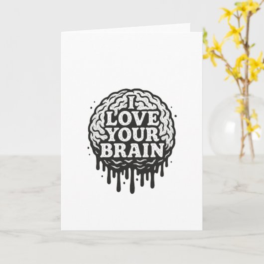 あなたの脳が好き カード (黄色い花)