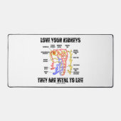 あなたの腎臓を愛する彼らは生活ネフロンに不可欠である デスクマット (正面)