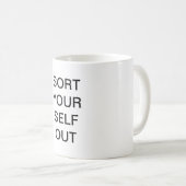 あなたの自己を襲います分類して下さい コーヒーマグカップ (正面右)