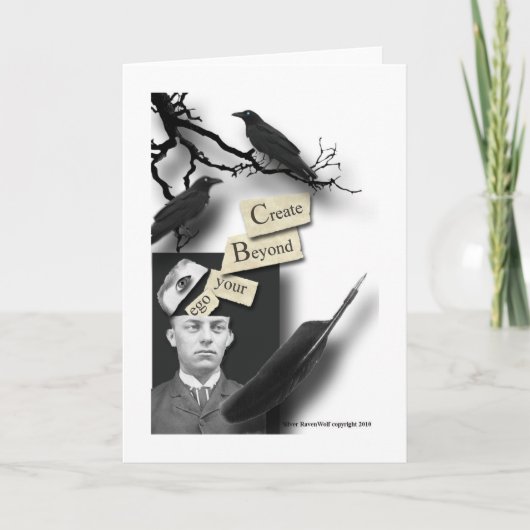 あなたの自我の挨拶状を越えて作成して下さい カード (正面)